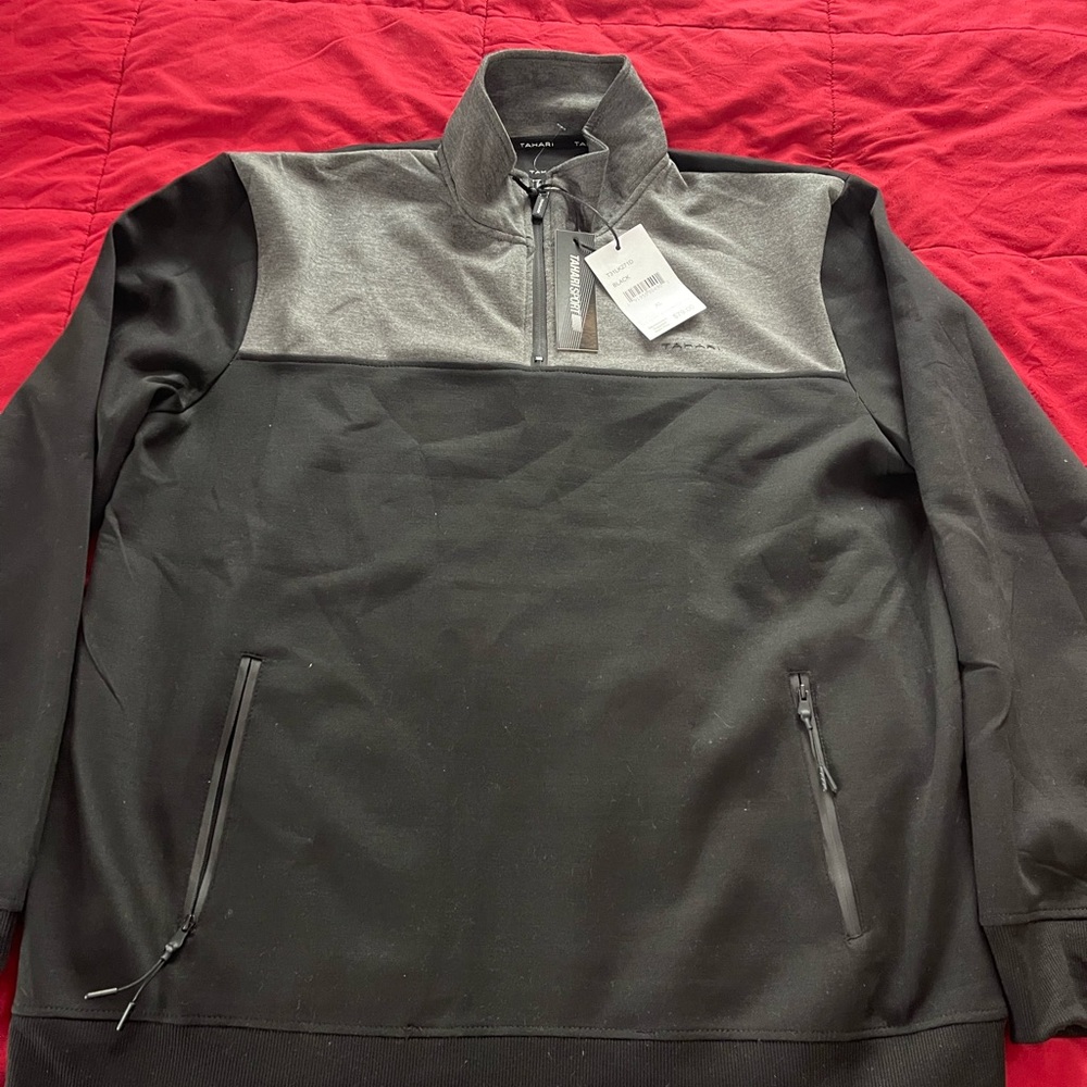 XL Tahari sport half zip-up sweater